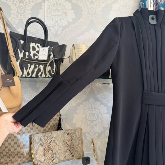 Anne Fontaine Black High-Neck Double Zip Jacket - Size 40 - Picture 3 of 7